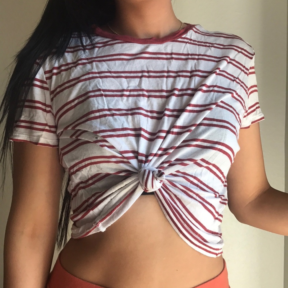 Red stripe top